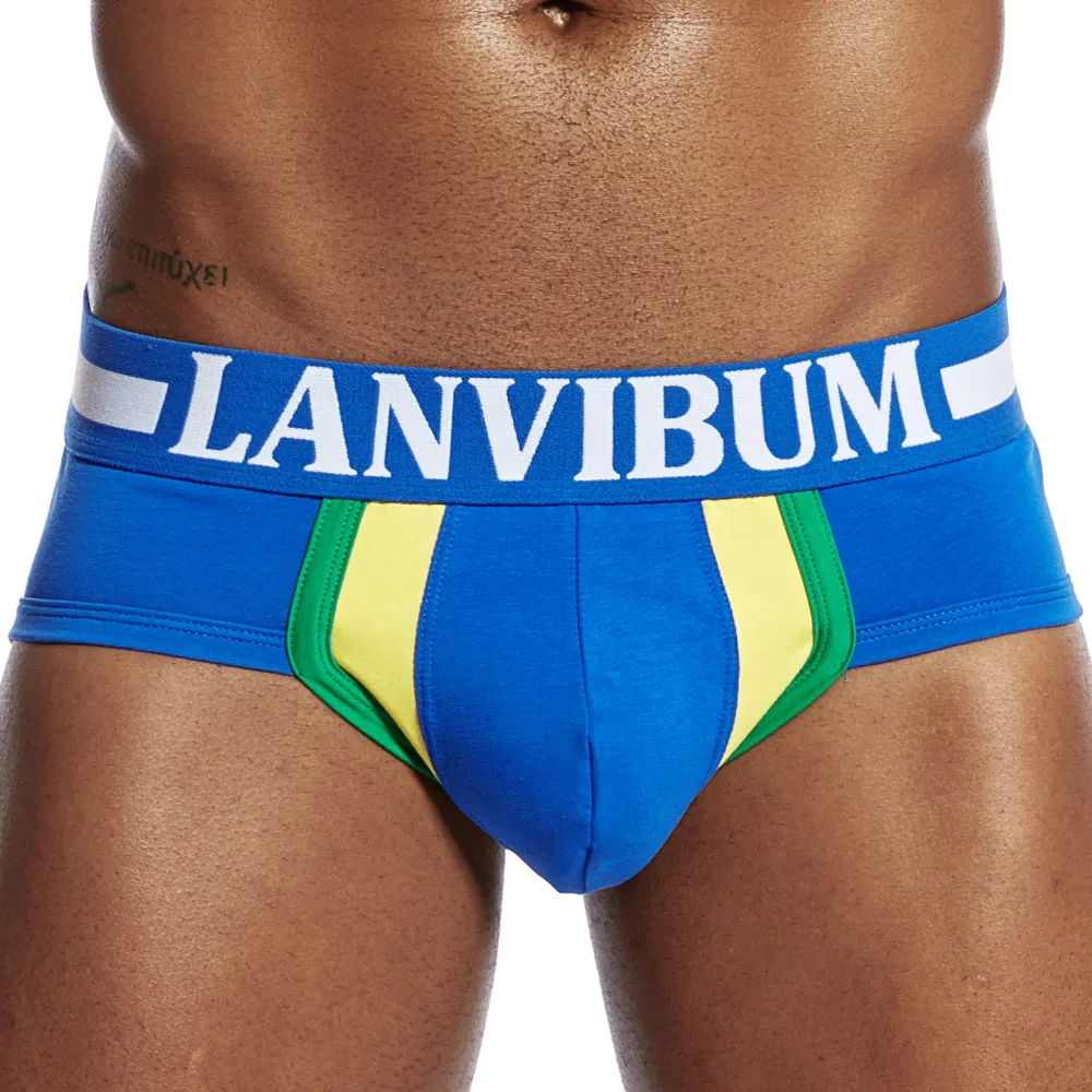 LANVIBUM мужские трусы мужское нижнее белье дышащие цветные хлопковые сексуальные