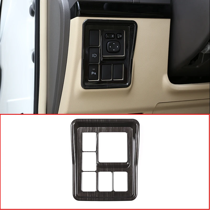 

For Toyota Land Cruiser Prado FJ150 150 2010-2017 ABS Side Rearview Mirror Adjustment Frame Cover Trim