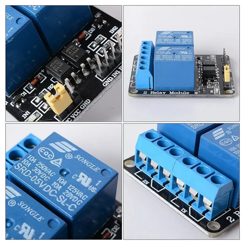 ELEG-5pcs 5 в канальный релейный модуль с оптроном для ARM Arduino PIC AVR DSP