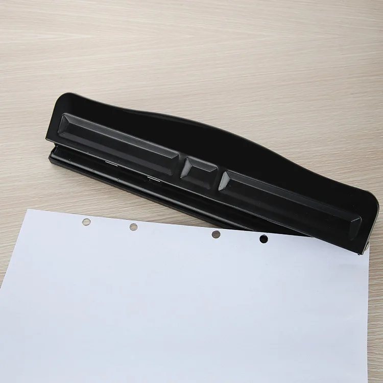 BMBY-регулируемый Дырокол с четырьмя отверстиями офисные пробивные принадлежности Биндер книжная бумага Diy внутренняя страница черный практичный инструмент