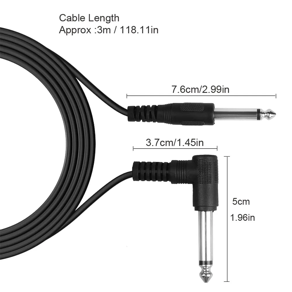 Гитарный усилитель кабель для электрической бас гитары 10 футов патч корд 3 м