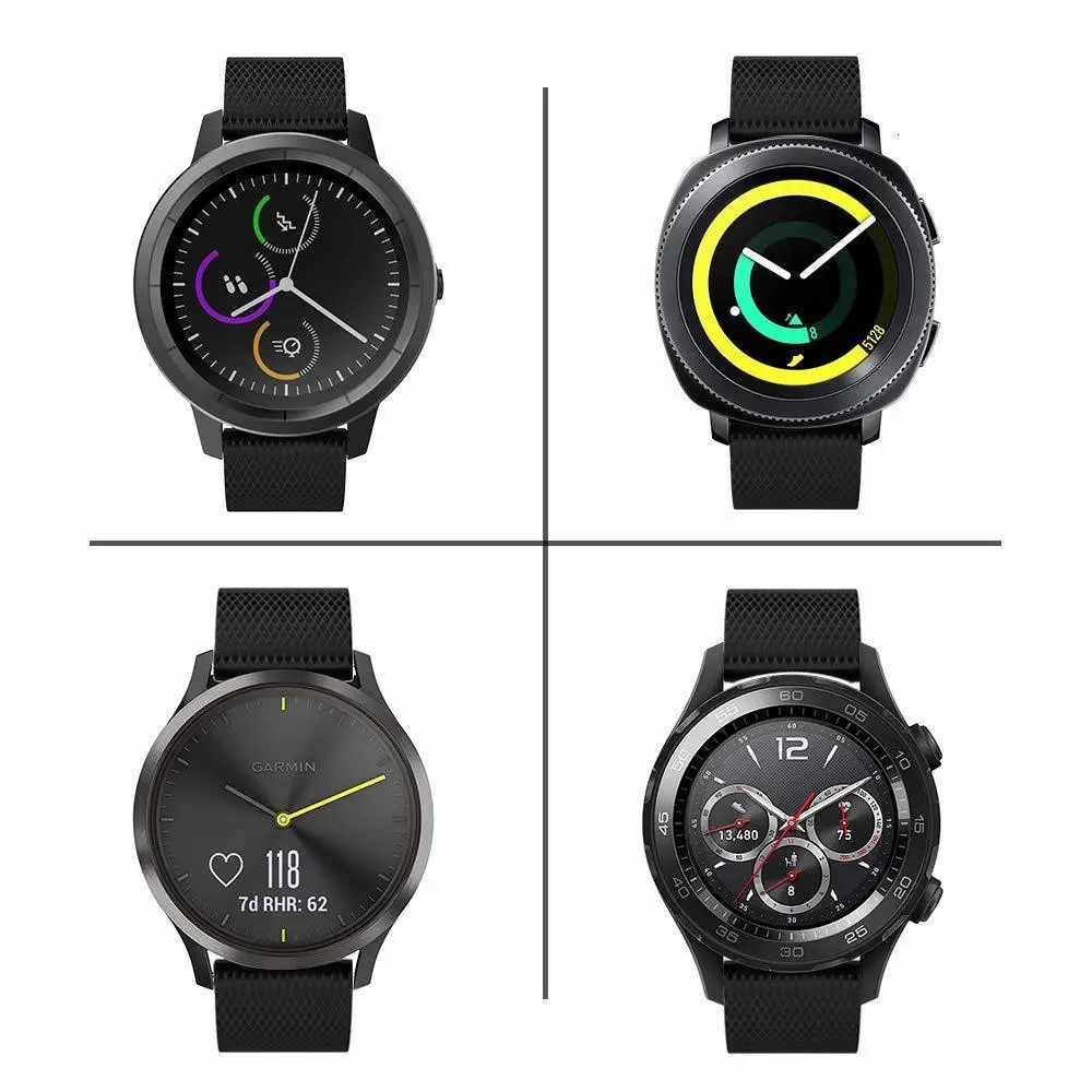 Мягкий силиконовый сменный ремешок для часов для Garmin Vivoactive3 3 браслет для Garmin VIVOMOVE HR Браслет с защитой экрана