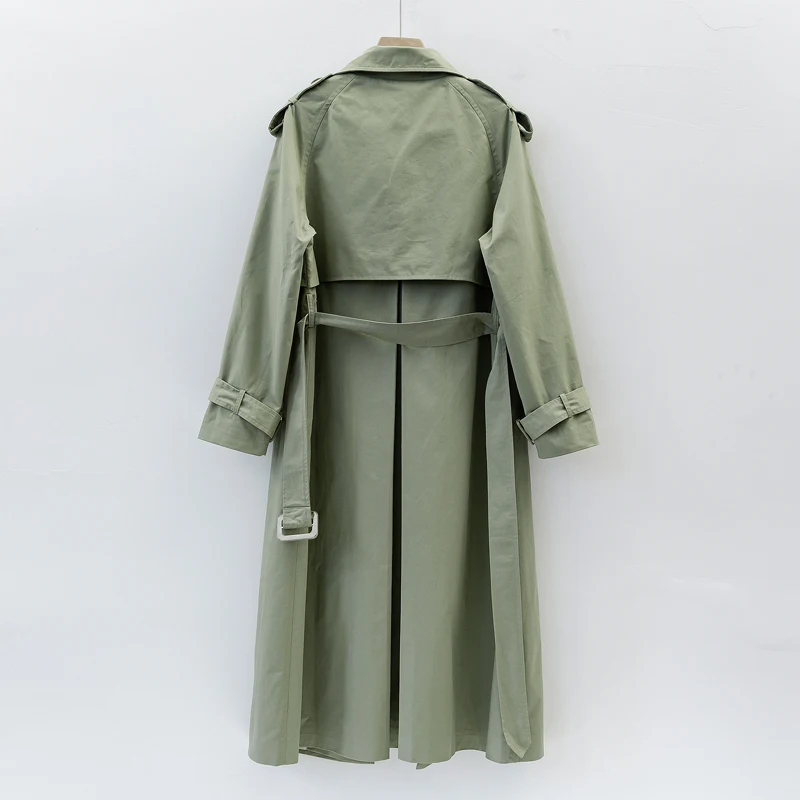 Тренч женский простой классический двубортный с ремнем|long trench coat|brand coatfashion coat |