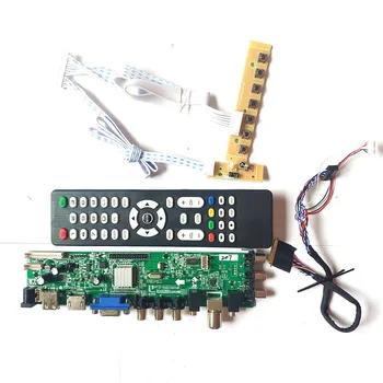 

Fit CLAA173UA01A 1600*900 3663 TV digital signal universal display 40 pin LVDS AV HDMI VGA USB DVB LED LCD controller board Kit