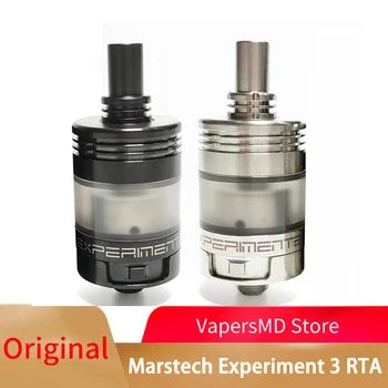 

Marstech Experiment 3 MTL RTA 2.5ml Electronic Cigarette Atomizer 22mm RTA Dual/Single Coil Building Deck Fit 510 Thread Box Mod