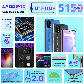 [In Stock] UMIDIGI A11 Pro Max Global Version Android Smartphone 6.8 2