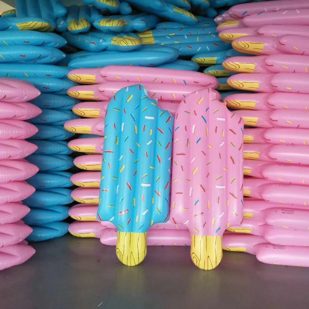 Надувной плавающий ряд мороженое Радуга поплавок Матрас Бассейн Забавные игрушки плавающий ряд надувная кровать розовый синий цвет 21,84