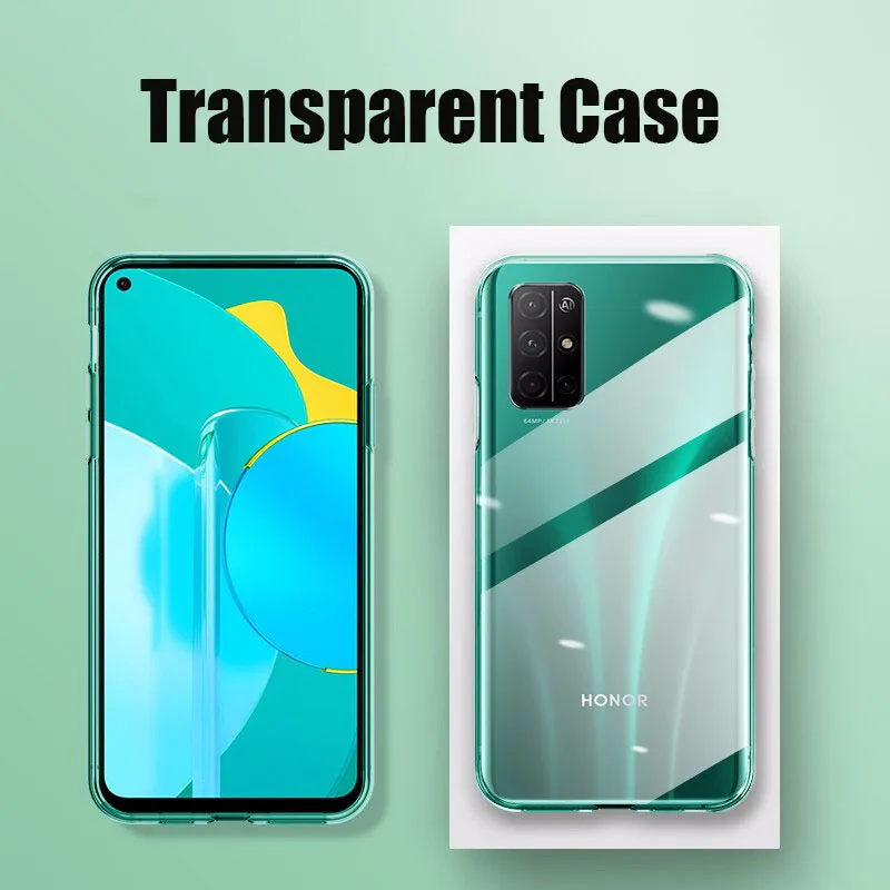 Тонкий мягкий прозрачный чехол из ТПУ для Huawei Honor 30 Pro Plus 30S | Мобильные телефоны и