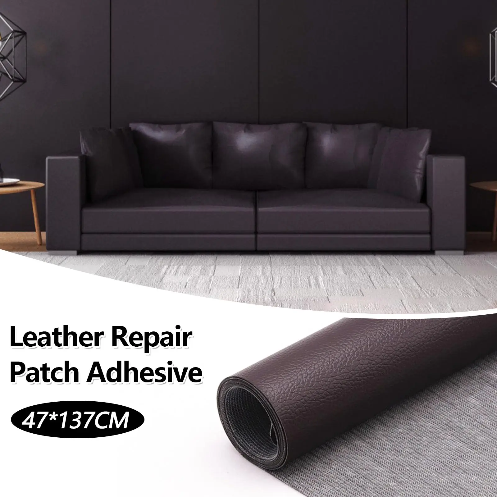 Cheap 1Rolls PU Leather Repair Tape Leather Patch Sofa Car Seats