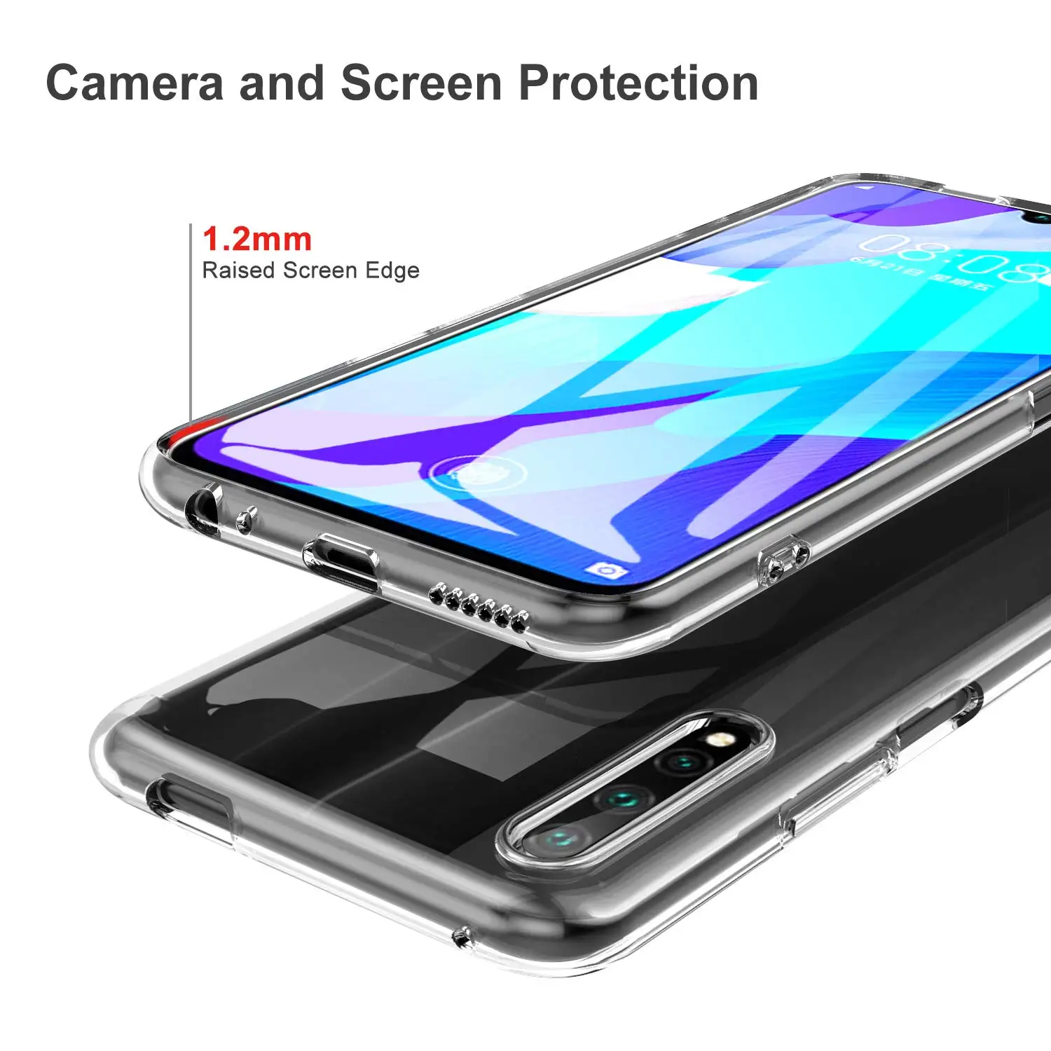 Transparent Mobile Phone Funda for Huawei Y9S P Samrt Pro 2019