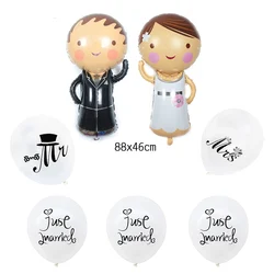 6/7pcs set Mr&Mrs Balloons Bridal Bride to be Engaged Party Wedding Ballons Just Married Wedding Bachelorette Party Decorations