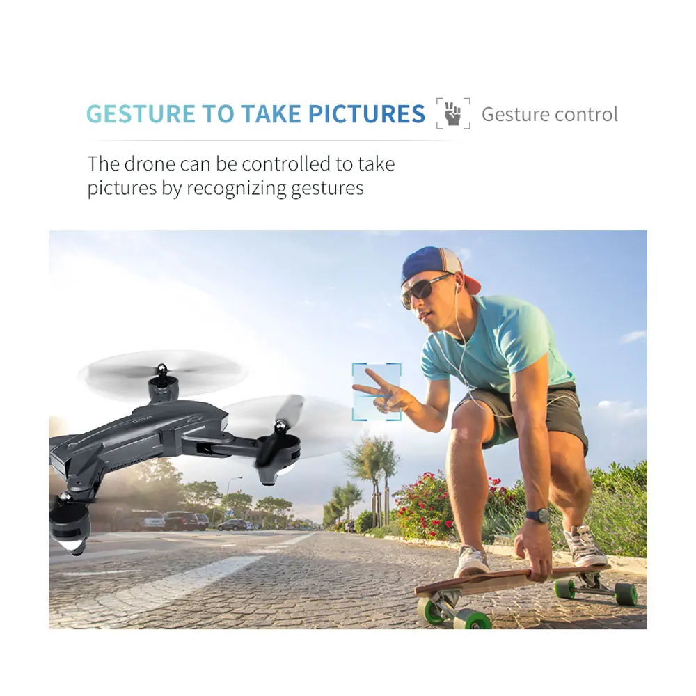 Visuo XS816 Drone WiFi FPV 720P Dual Camera Optical Flow RC Quadcopter Foldable drone camera hd Selfie Dron VS SG106 E58 Xmas