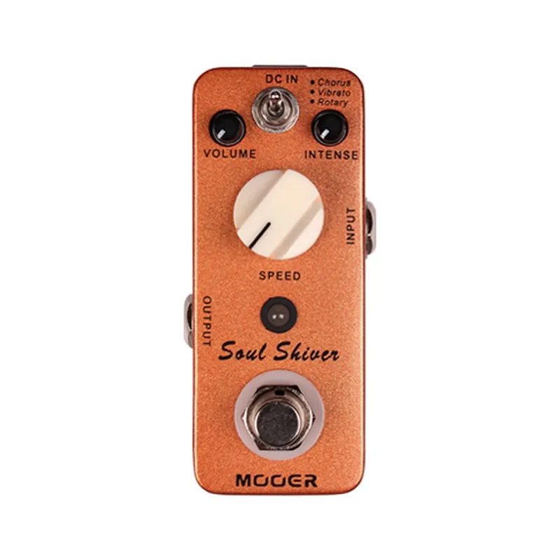 MOOER Soul Shiver Электрический гитарный Педальный процессор 3 режима хор Vibrato роторная