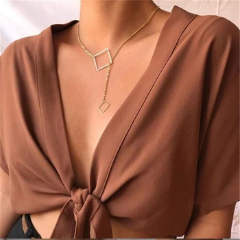 

Vintage Multilayer Pendant Necklace For Women 2020 Bohemian Gold Geometric Coin Necklace New Arrival Trendy Jewelry