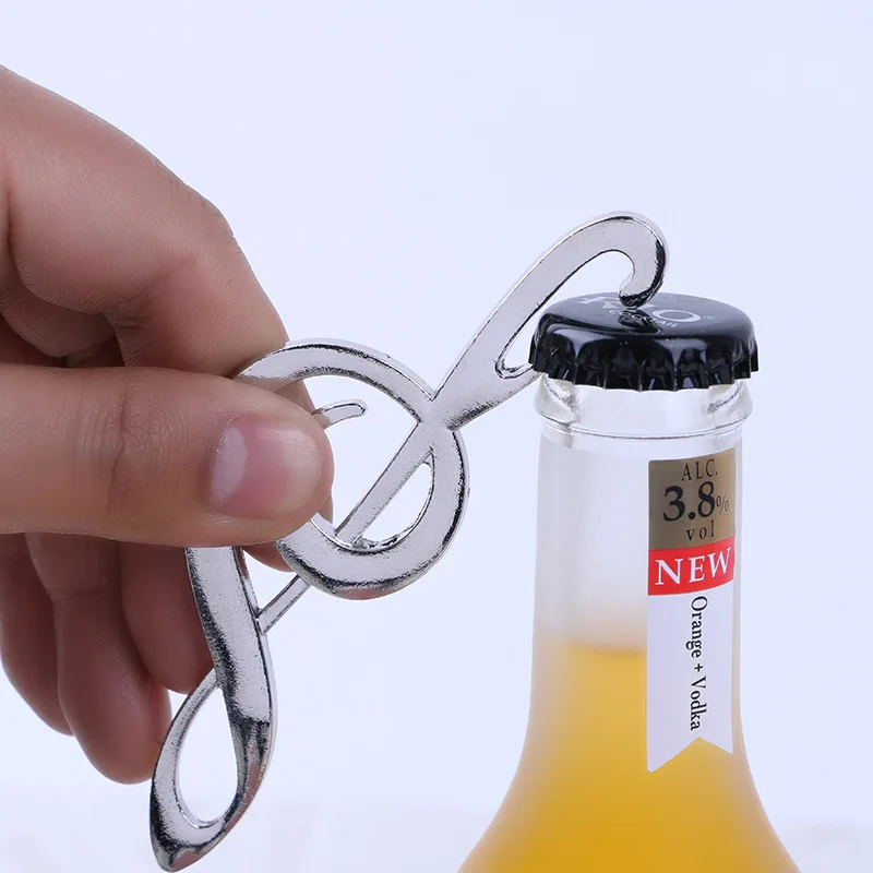 

Creative Wine Bottle Opener Party Favors Baby Shower Wedding Souvenir Beer Bar Club Dining Bottle Music Note Shape Opening Tool