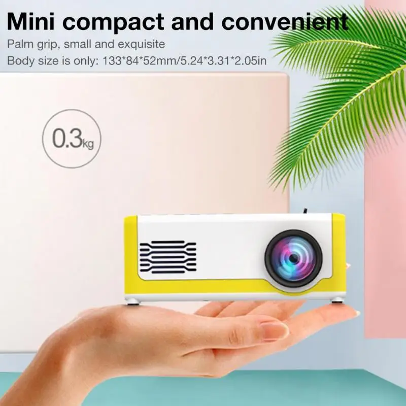 Портативный мини-проектор HD YG300 3D светодиодный домашний кинотеатр 1080P AV USB SD HDMI проекторы
