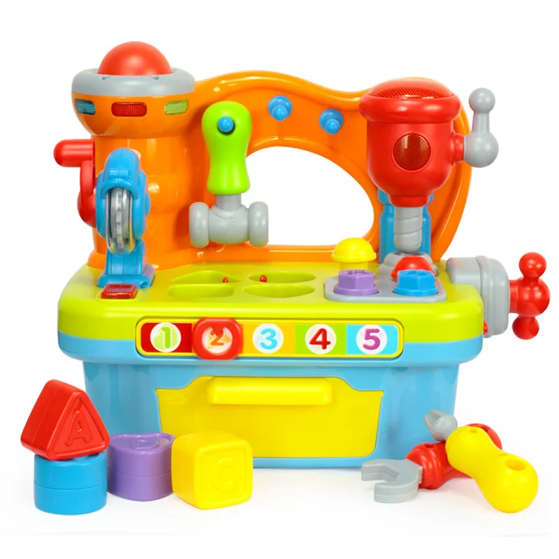 

Tianyuan Toy huile toys 907 Multi-functional Tool Table Building Blocks Model Tool Combination you xi tai