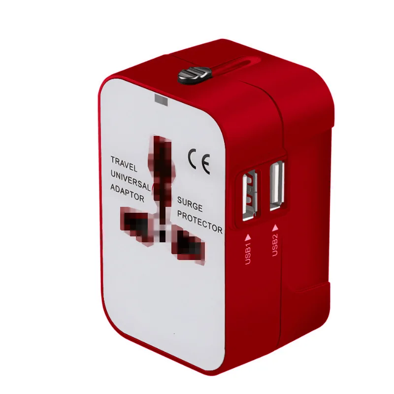 Двойной USB переключатель штепсельной вилки многоцелевой Global Travel Переходник для розетки High-End универсальный многофункциональный дорожный адаптер вилок