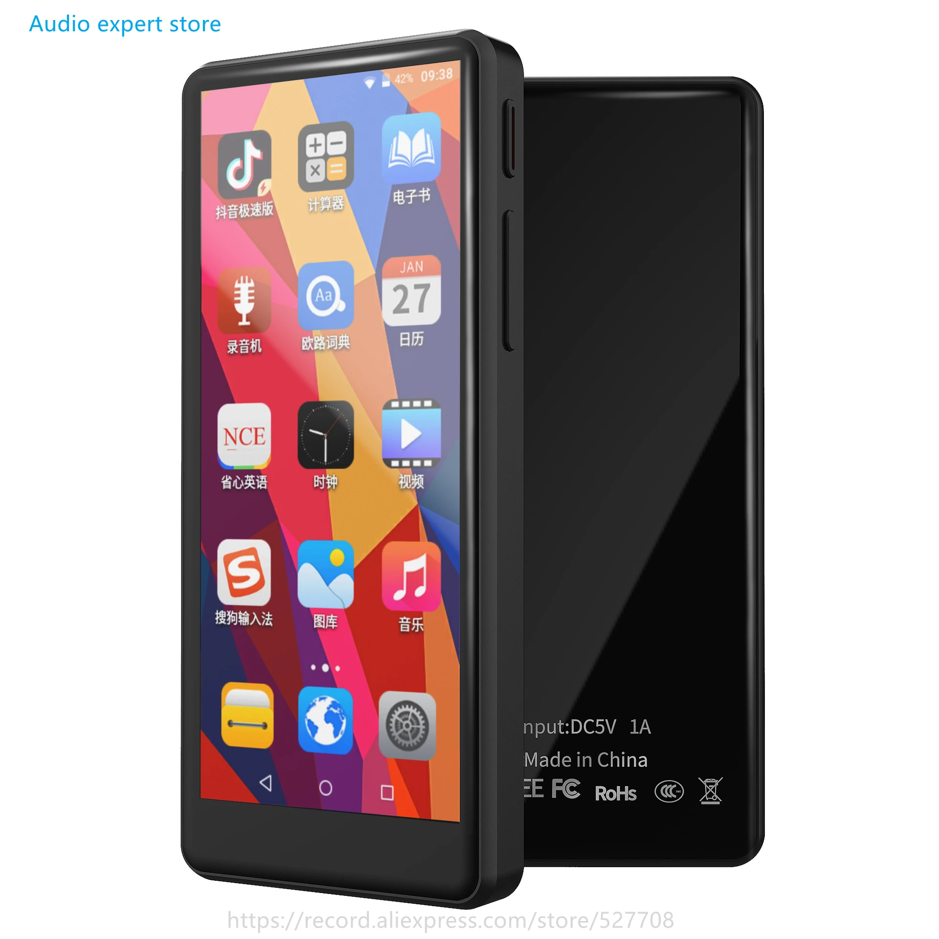 Portable Smart Android Google Wi-Fi Sports Bluetooth Thin Video Download APP Touch Screen Mini Media MP4 Music Player