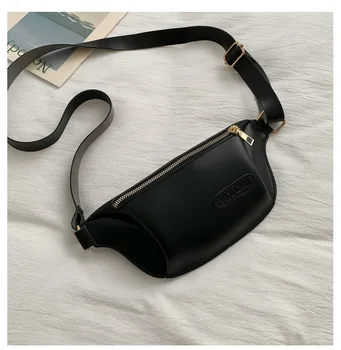 

Designer Waist Bags for Women 2019 Leather Zipper Fanny Pack Ladies Small Chest Bag Solid Color Belt Bag Female Mini Waist Packs