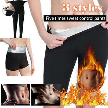 

2020 High Waist Women Slimming Pants Sweat Sauna Body Shapers Fat Burning Fitness Stretch Control Panties Waist trainer Pants
