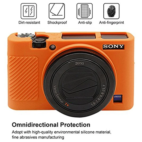 PULUZ мягкий силиконовый защитный чехол для sony RX100 III/IV/V(оранжевый