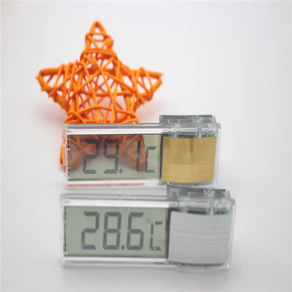 

New LCD 3D Crystal Digital Measurement Fish Tank Reptile Aquarium Thermometer Meters 1PCS