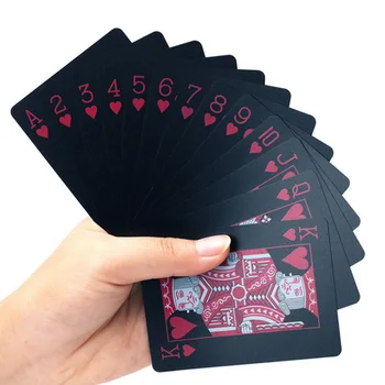 

55pcs/Deck Playing Cards Entertainment Home Party Anti Scratch Board Game Travel Outdoor Picnic Waterproof PVC Adult Portable