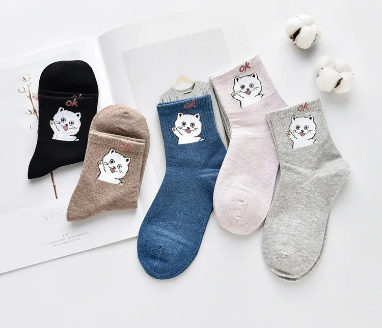 Оригинальные женские носки без пятки на весну, осень и зиму, брендовые красные милые японские носки с мелким носком, хлопковые носки