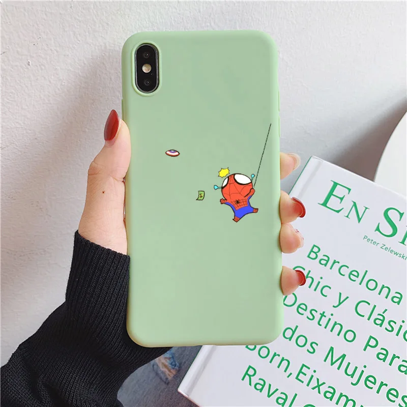Костюм Человека-паука, костюм Железного человека, чехол с принтом Marvel для Xiaomi Mi 9 8 Pro SE Lite 6 Plus A1 A2 A3 силиконовый чехол для мобильного телефона чехол мягкий чехол на заднюю панель