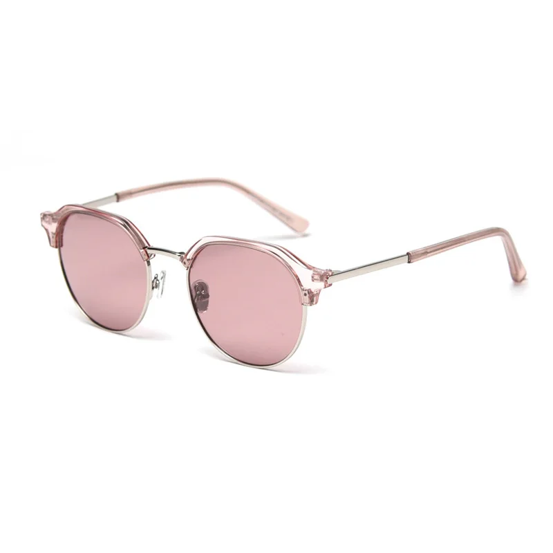 

2020 Polarized Sunglasses Women Vintage Half Rim Sun Glasses Men Brand Retro Pink Sunglass Shades for Women UV400 Oculos De Sol