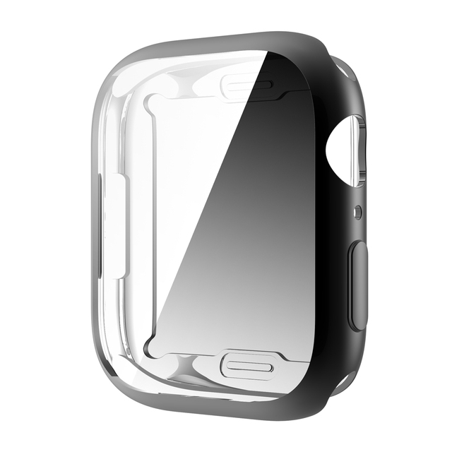 Case For Apple Watch Case 45mm/41mm/44mm/40mm/42mm/38mm 360 Full Soft Clear TPU Screen Protector for iwatch 3/4/5/6/SE/7