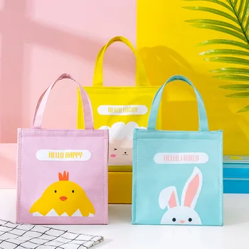 

2020 Cute Animals Portable Waterproof Lunch Bag Women Student Food Box Thermo Bag Office School Picnic Cooler Bag Bolso