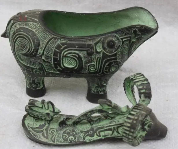 Details about Collectibles Fine bronze statue of Chinese fortune sheep Rare 