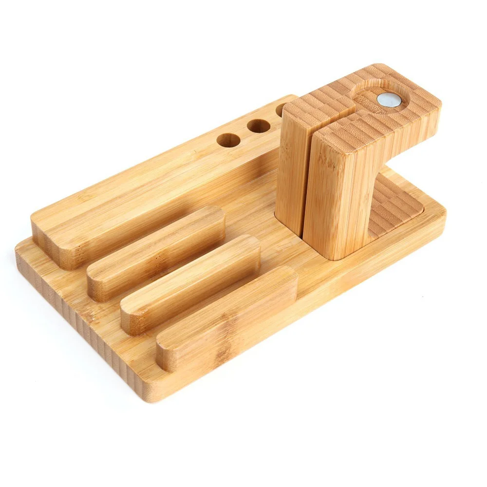Другое Для Apple Watch Stand бамбуковая деревянная зарядная док-станция Док-станция Держатель бамбуковая деревянная зарядная станция Колыбель для Apple Watch для iphone - Цвет: Другое