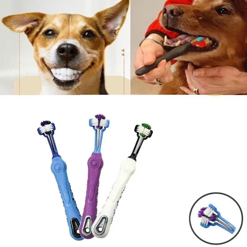 1 шт. многоугольная чистка зубов для домашних животных, зубная щетка для собак, зубная щетка для собак
