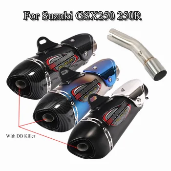 

Slip OnFor Suzuki GSX250 250R 2016-2018 Motorcycle Exhaust Muffler DB Killer Mid Link Pipe Scooter Exhaust System Pipe Refiting
