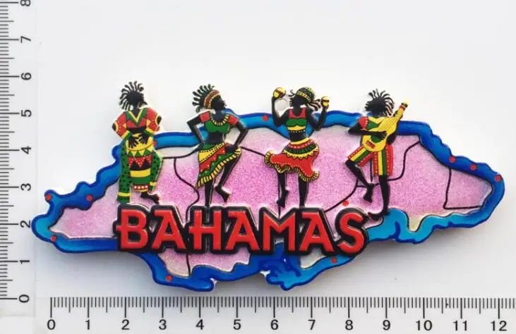 BAHAMAS Tourist Travel Souvenir Gift 3D Resin Decorative Fridge Magnet Craft 