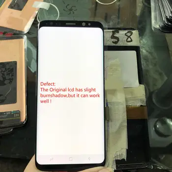 

Original Amoled LCD Replacement For Samsung Galaxy S8 G950F with slight Burnshadow LCD Display with Touch Screen Digitizer Parts