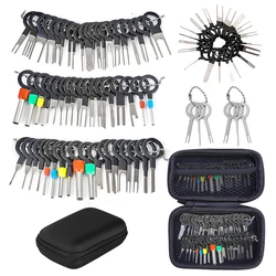 Extracteur de broche de connecteur de fil électrique, Kit d'outils de dépose de Terminal de voiture avec sac de rangement ensemble de clés de réparation 