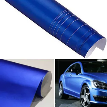 

30cm X 152cm car foil ice chrome Wrapping Sticker internal external motorcycle blue gold red silver purple Decal Bubble Free