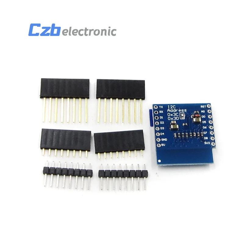 SSD1306 oled экран для WeMos D1 Mini IIC IEC IOT 0 66 дюймов 64X48 модуль 3 В Mini|Комплекты умного дома| |