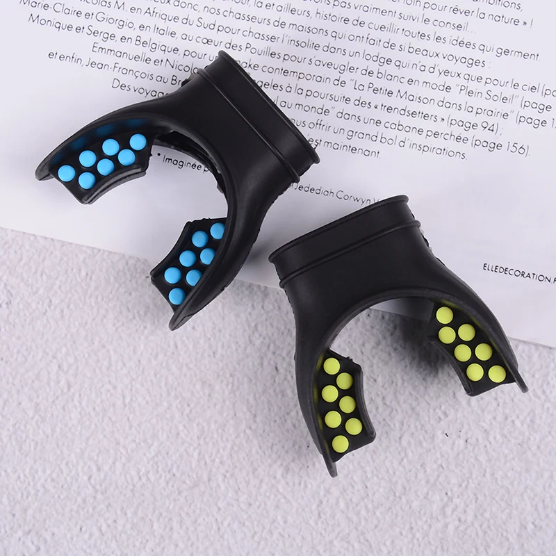 Scuba Diving Silicone 2 Colors Tab Replacement Regulator Snorkel Fit Mouth Piece