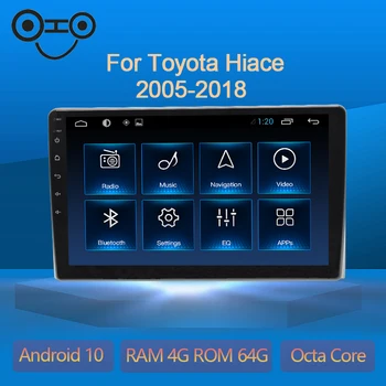

Hiace Android 10.0 Octa Core 4+64G Central Multimidia Gps Coche Dvd Automotivo Radio Android For Toyota Hiace 2005-2018