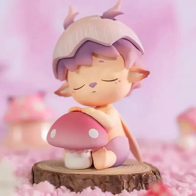 Super Hot MIMI ADVENTURE Blind Box Toy Caja Ciega Blind Bag Toy Girl Model Birthday Gift Mystery Box Fairy Garden Desk Decor Sleeping mushroom