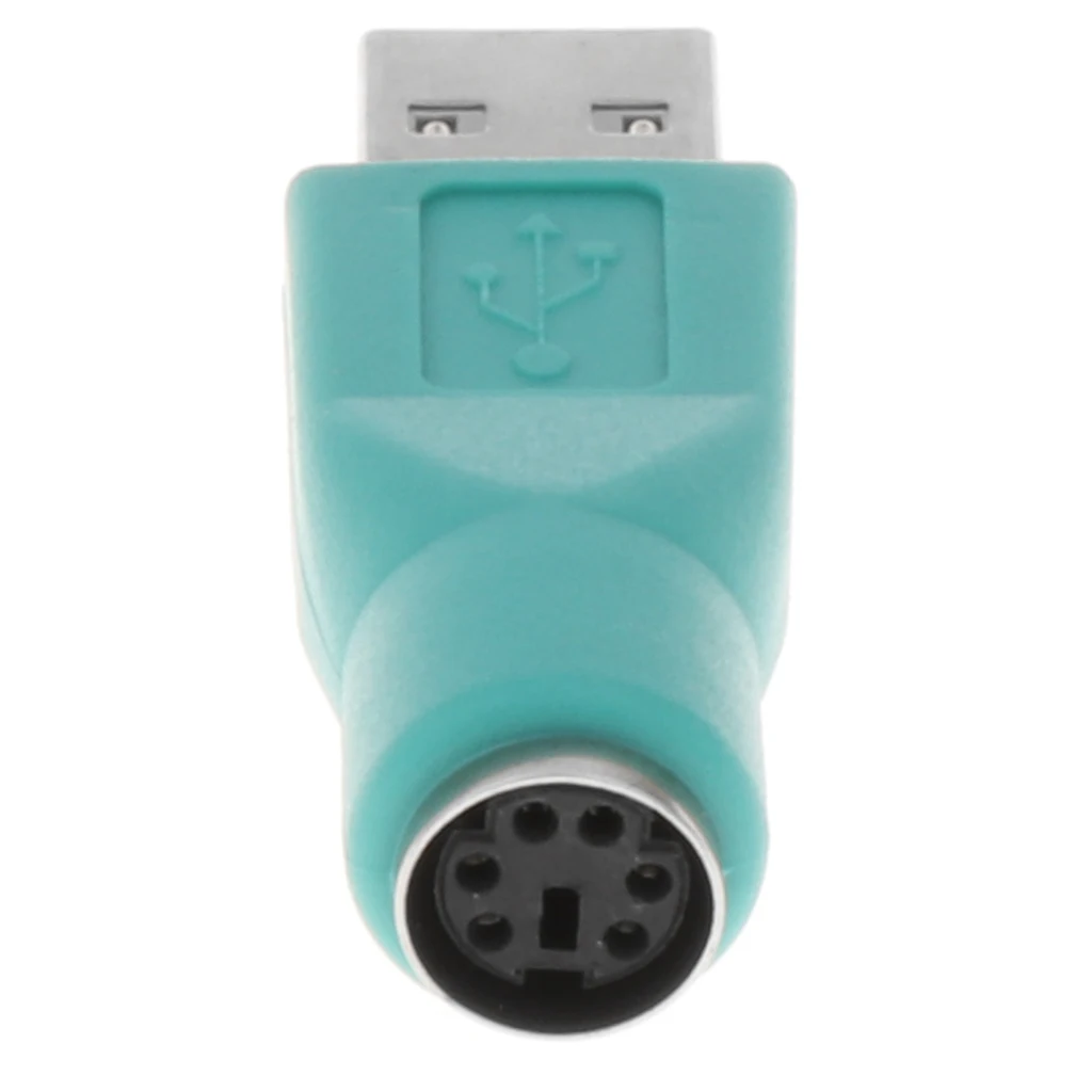 Переходник для мыши M/F с USB Male на Mini PS/2 Female порт конвертера ПК и компьютера|USB-хабы| |