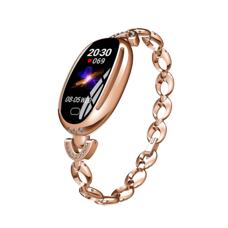 Imosi E68 Смарт-часы женские 0,96 дюймов монитор сердечного ритма IP67 водонепроницаемый спортивный фитнес-браслет с бриллиантами