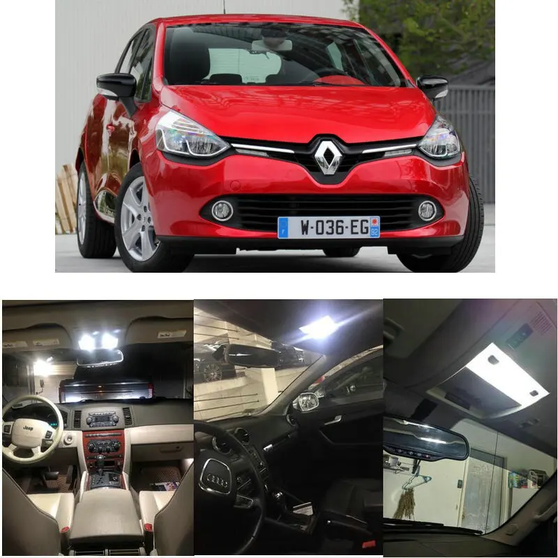 Led Interior Car Lights For Renault Clio 4 Bh Box Grandtour Kh Kr01 Estate Mk2 Cb Hatch Car Accessories Lamp Bulb Error Free Signal Lamp Aliexpress