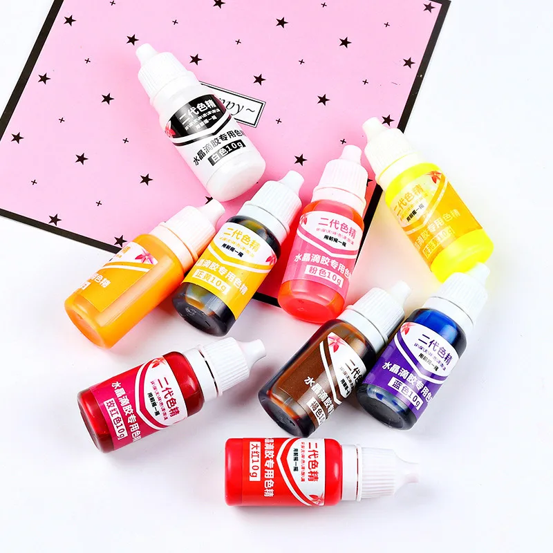 

High 10ML Epoxy Resin Pigment UV Resin Coloring Dye Colorant Resin Pigment DIY Handmade Crafts Art Sets Colors NE