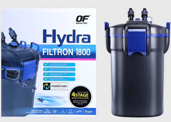 Гидра из Filtron 1000 1500 1800 фильтр бочка Аквариум Внешний фильтр в дополнение к NO3 с масляной пленкой аквариум фильтр Materia